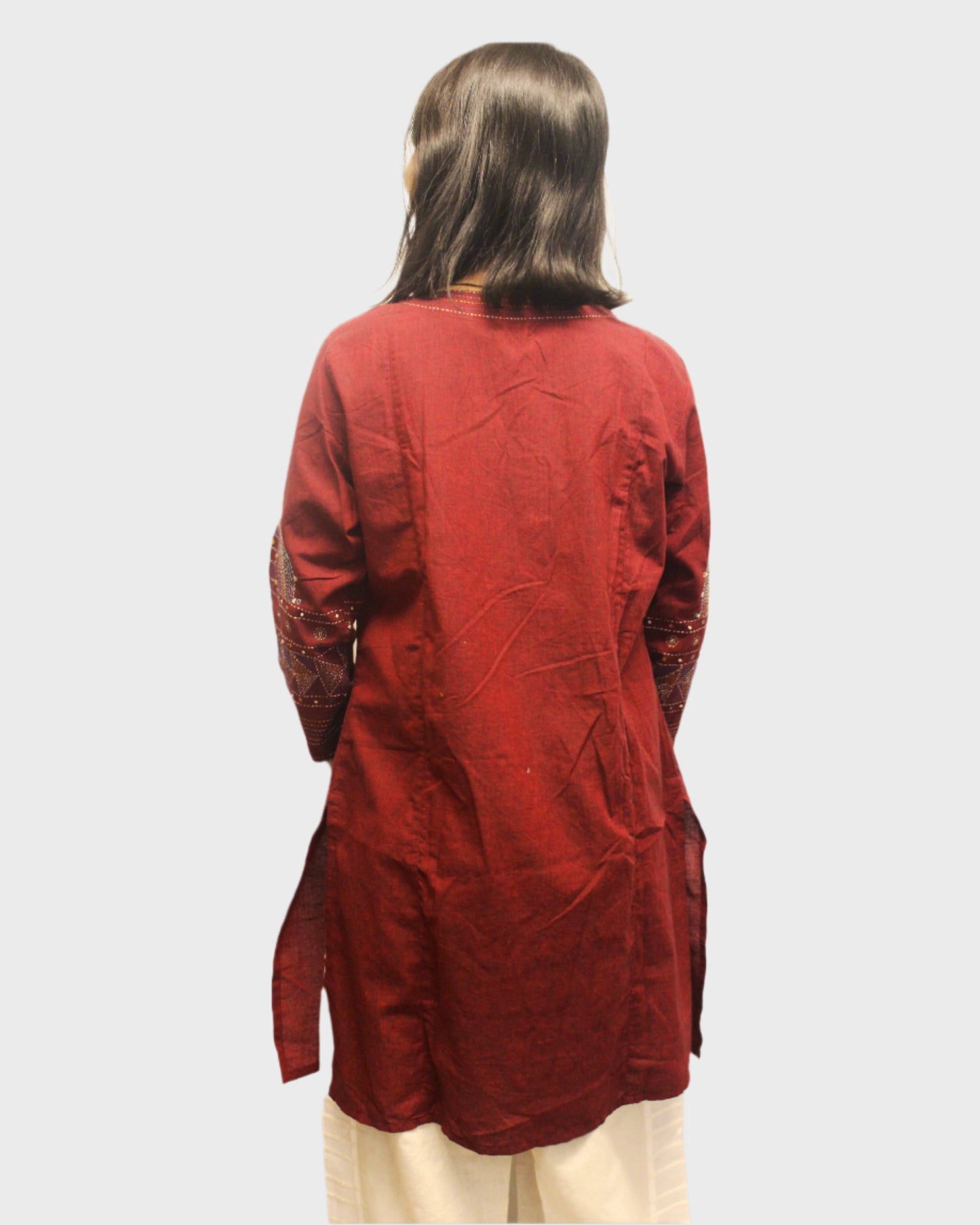 Heritage Charm Hand-Embroidered Top