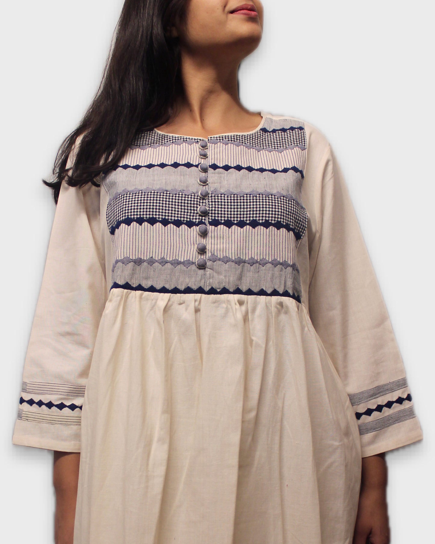 Artisan Patchwork Cotton Kurta