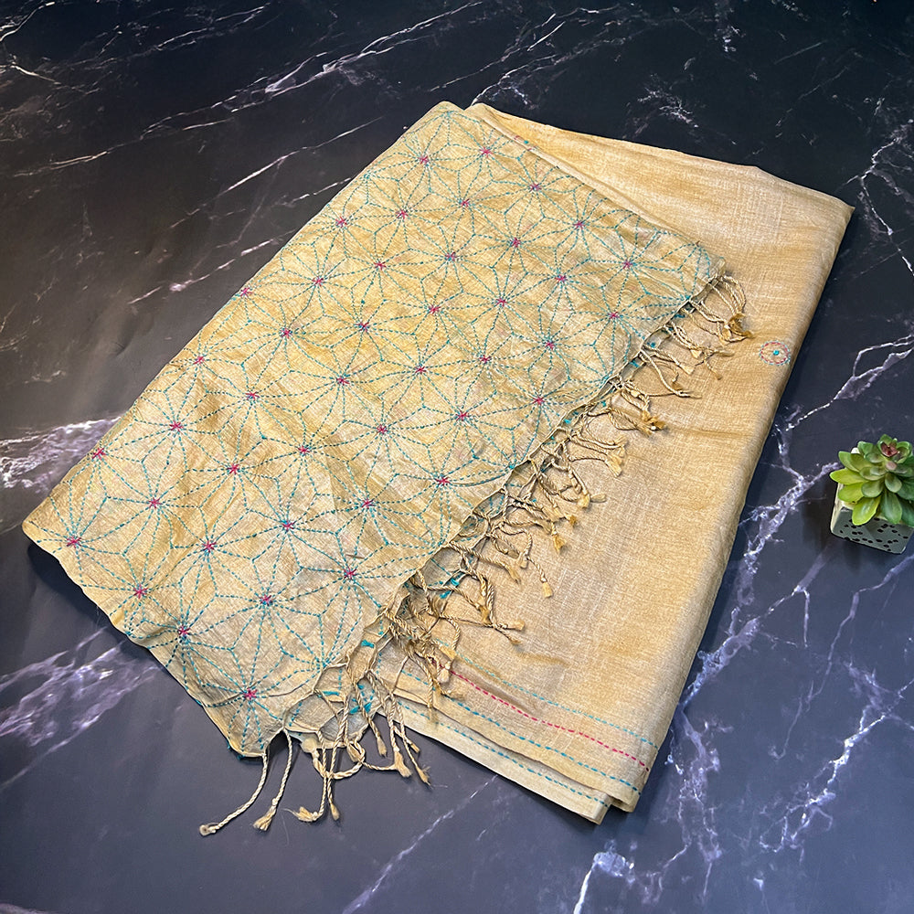 Handcrafted Tussar Weave - Heavy Tanka