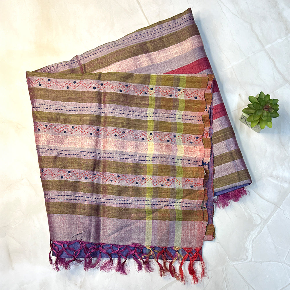 Handcrafted Tussar Weave - Tanka