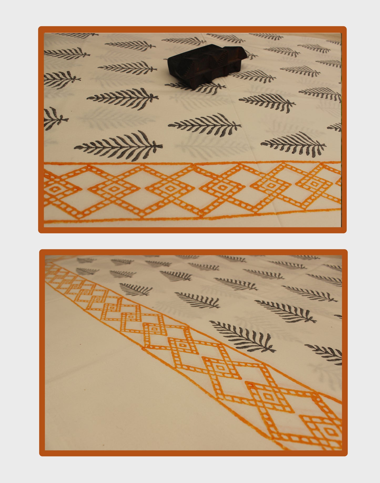 Forest Charm - Block Printed Single Bedcover