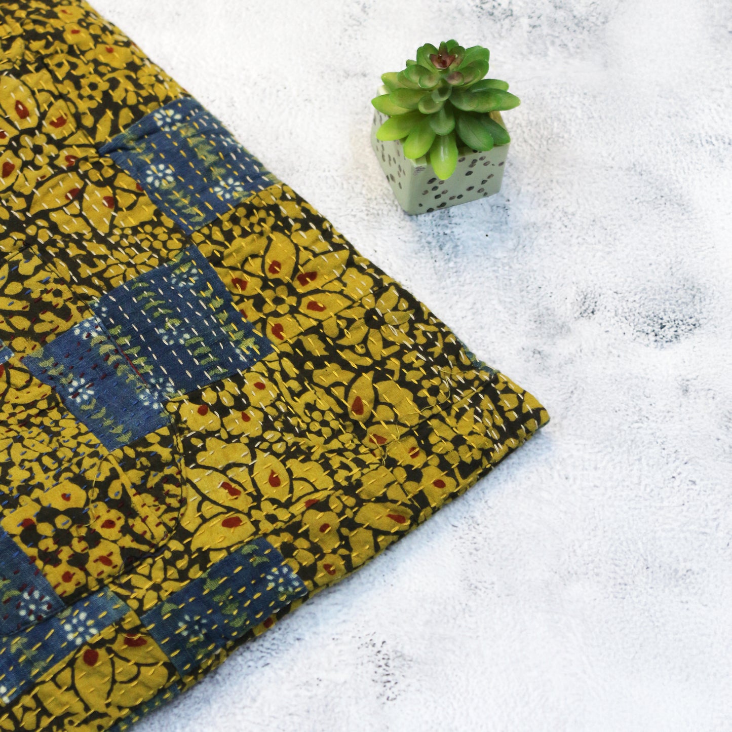 Handcrafted Kantha & Patchwork Jhola Bag