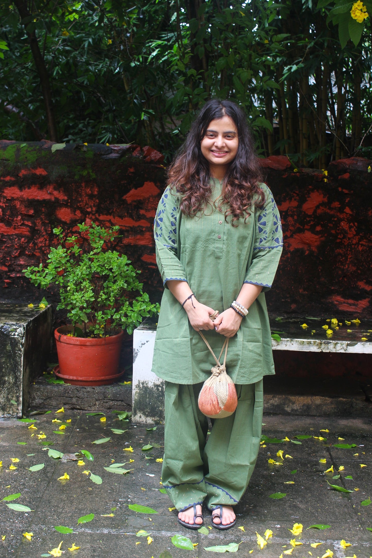 Sustainable Season Ready Co-Ord Set - Olive Green