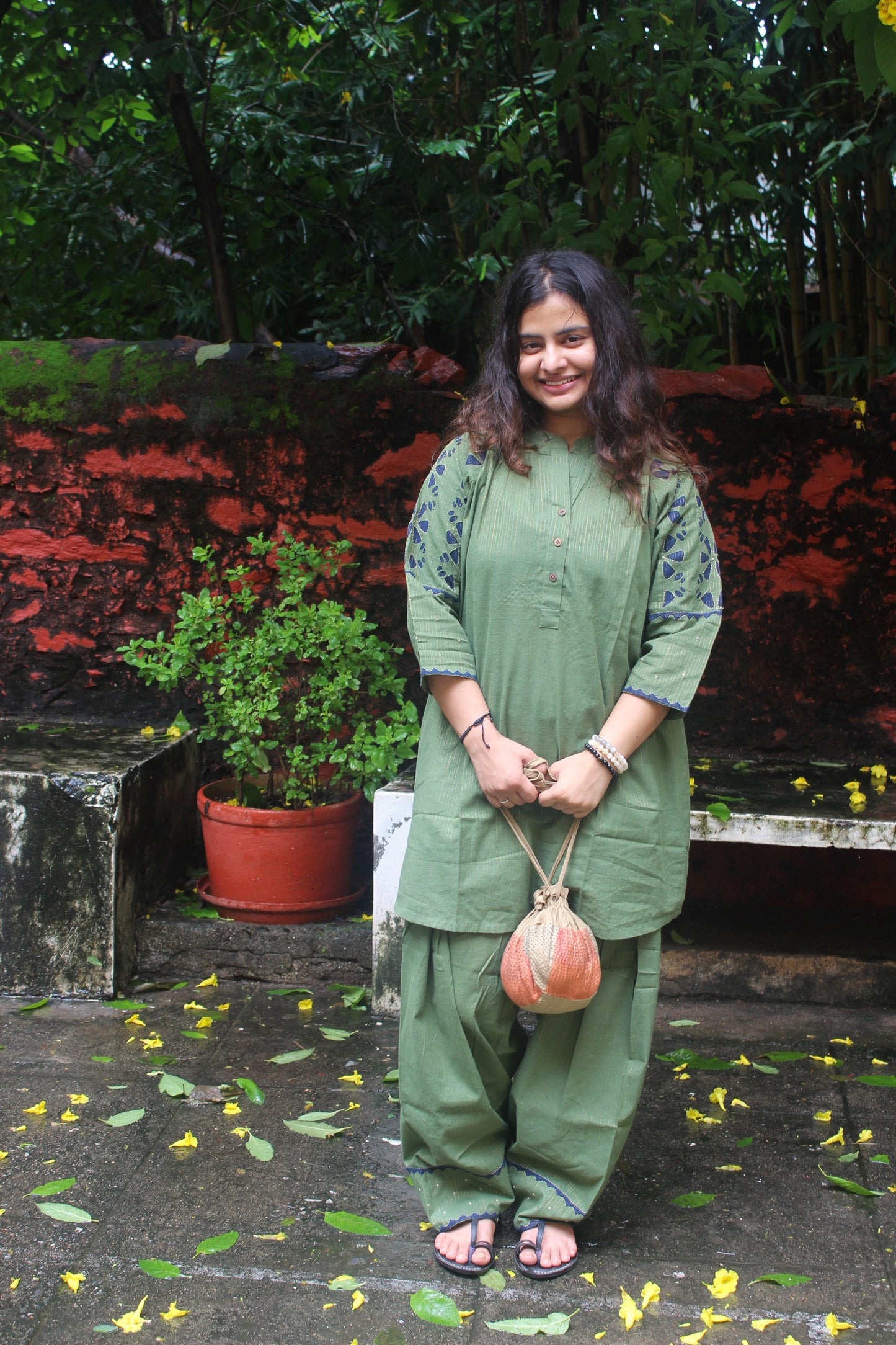 Sustainable Season Ready Co-Ord Set - Olive Green