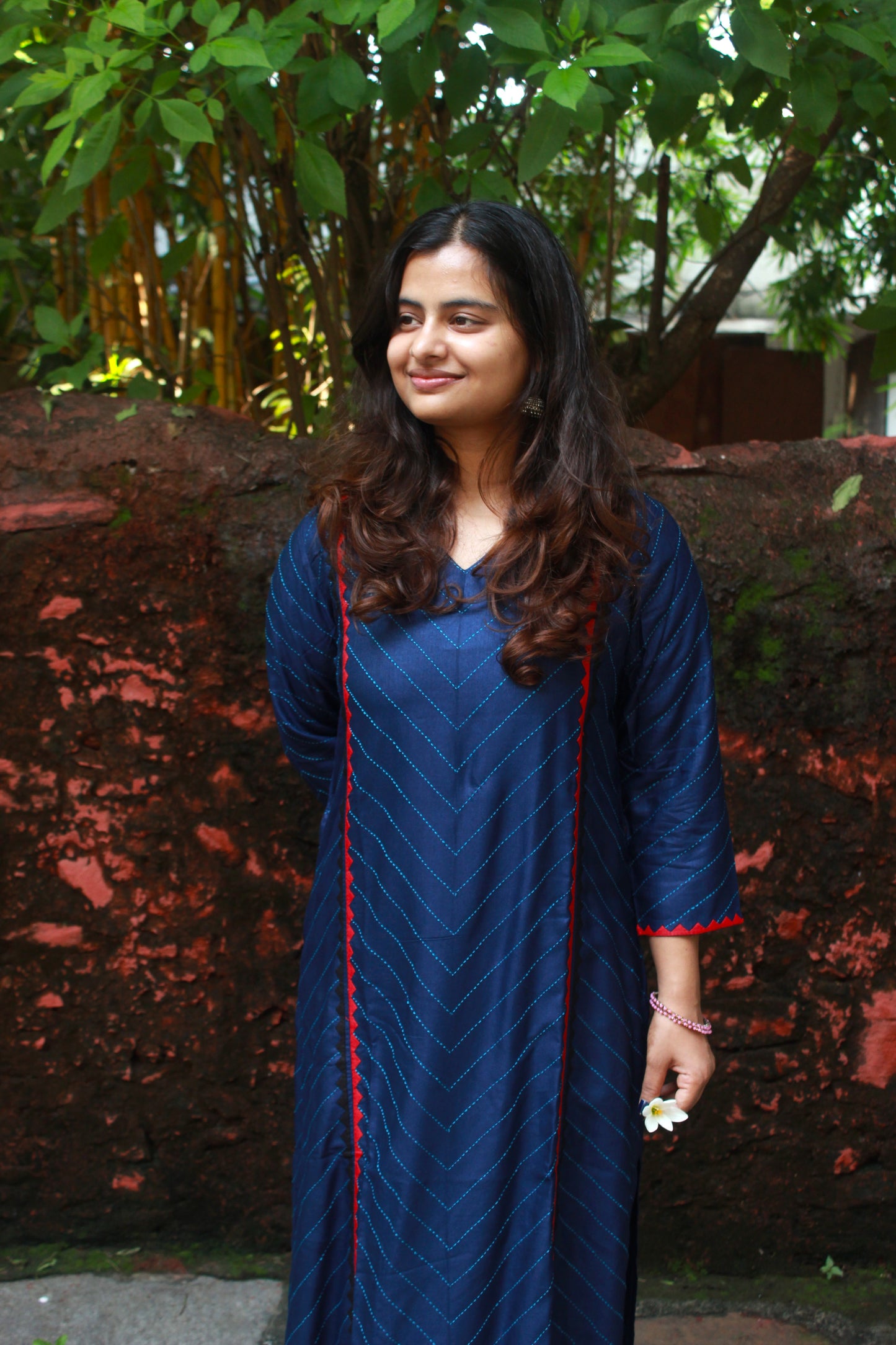 Festive Blue Tanka Kurta