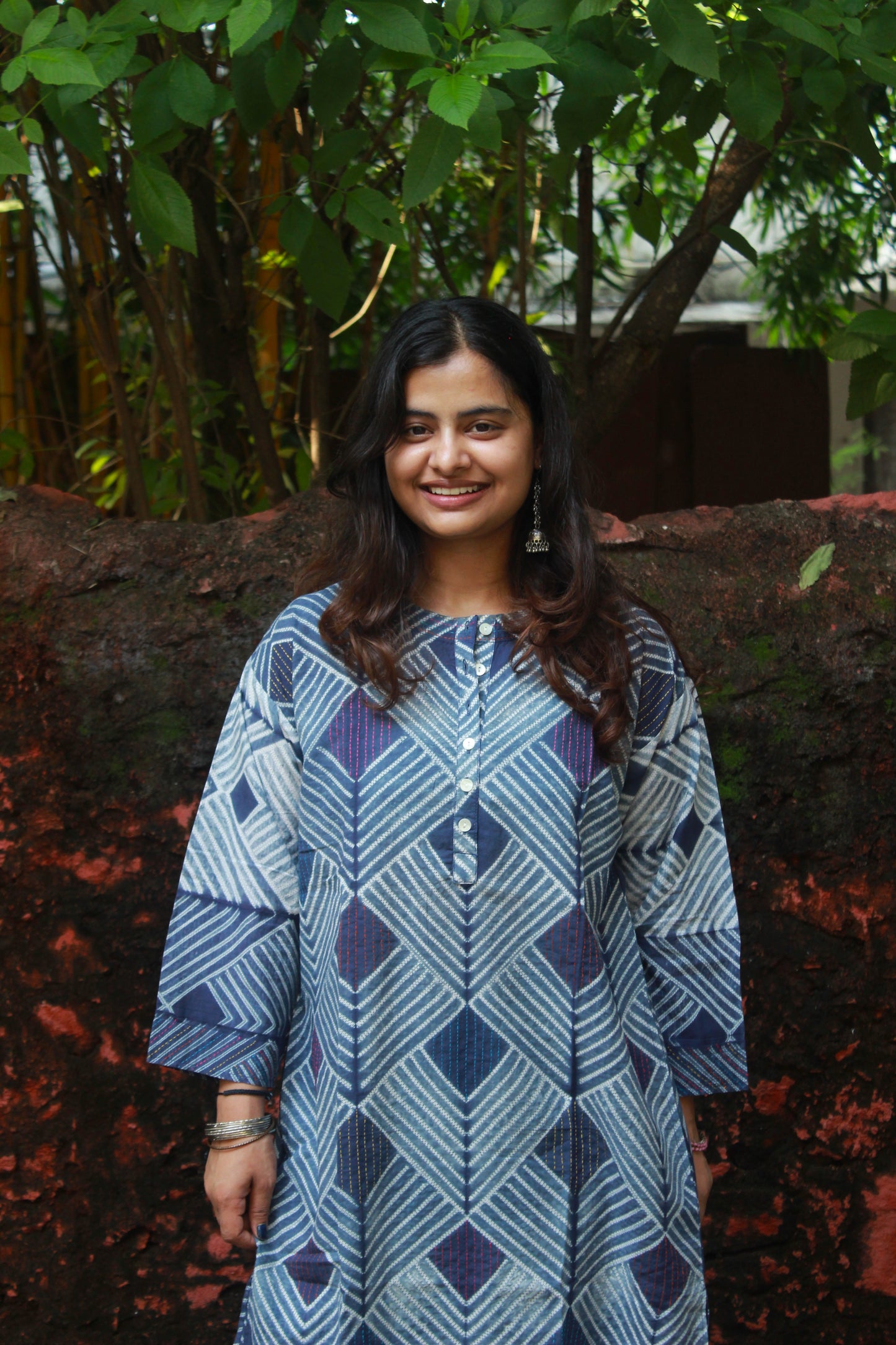 Violet Shibori Kurta