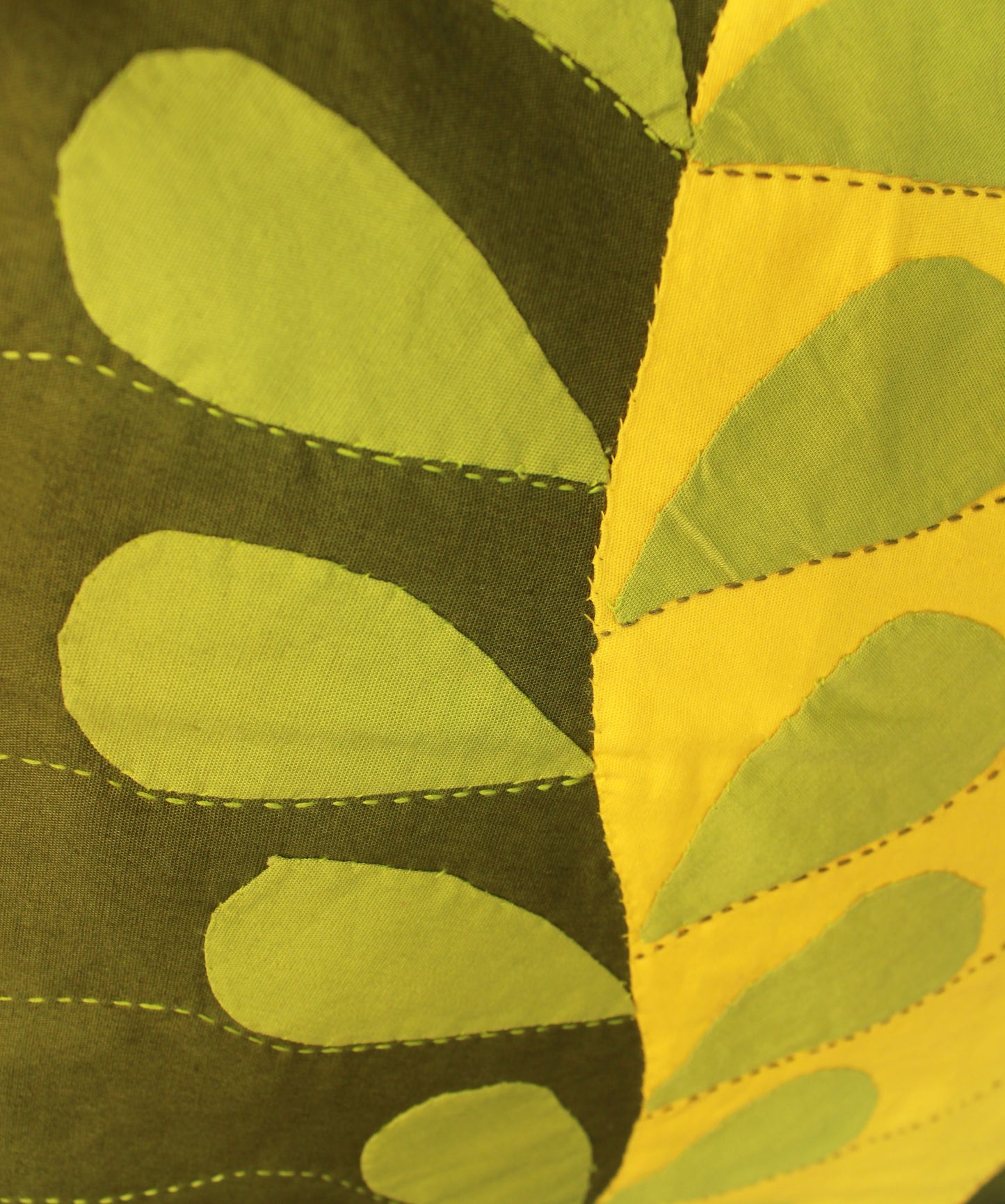 Golden Peepal Cushion Cover