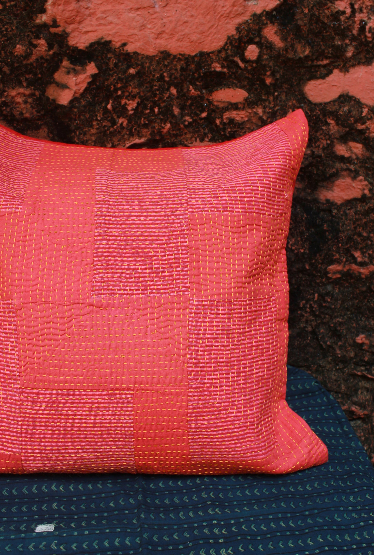Sunset Patchwork Cushion Cover