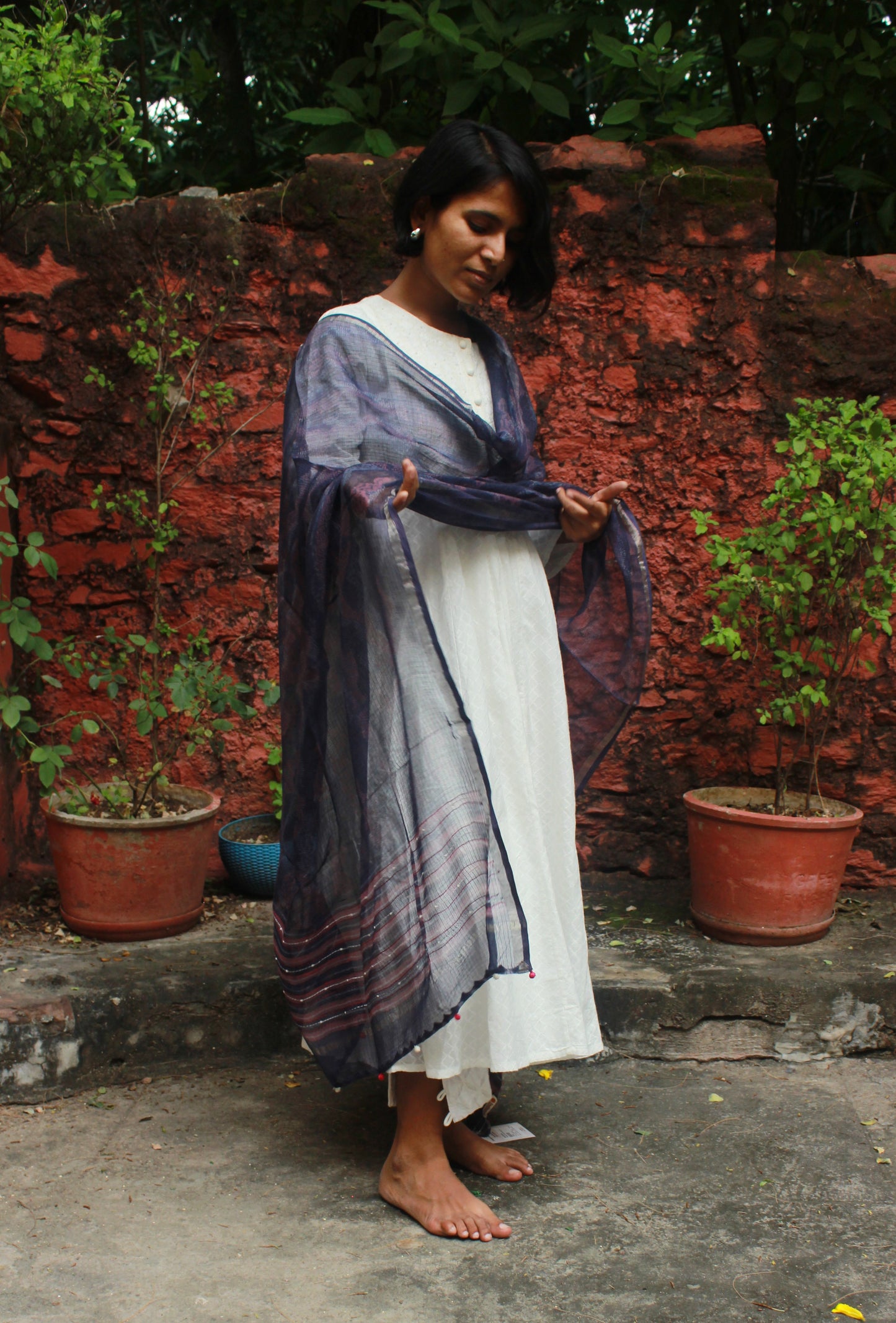Violet Tides Kota Doriya Dupatta
