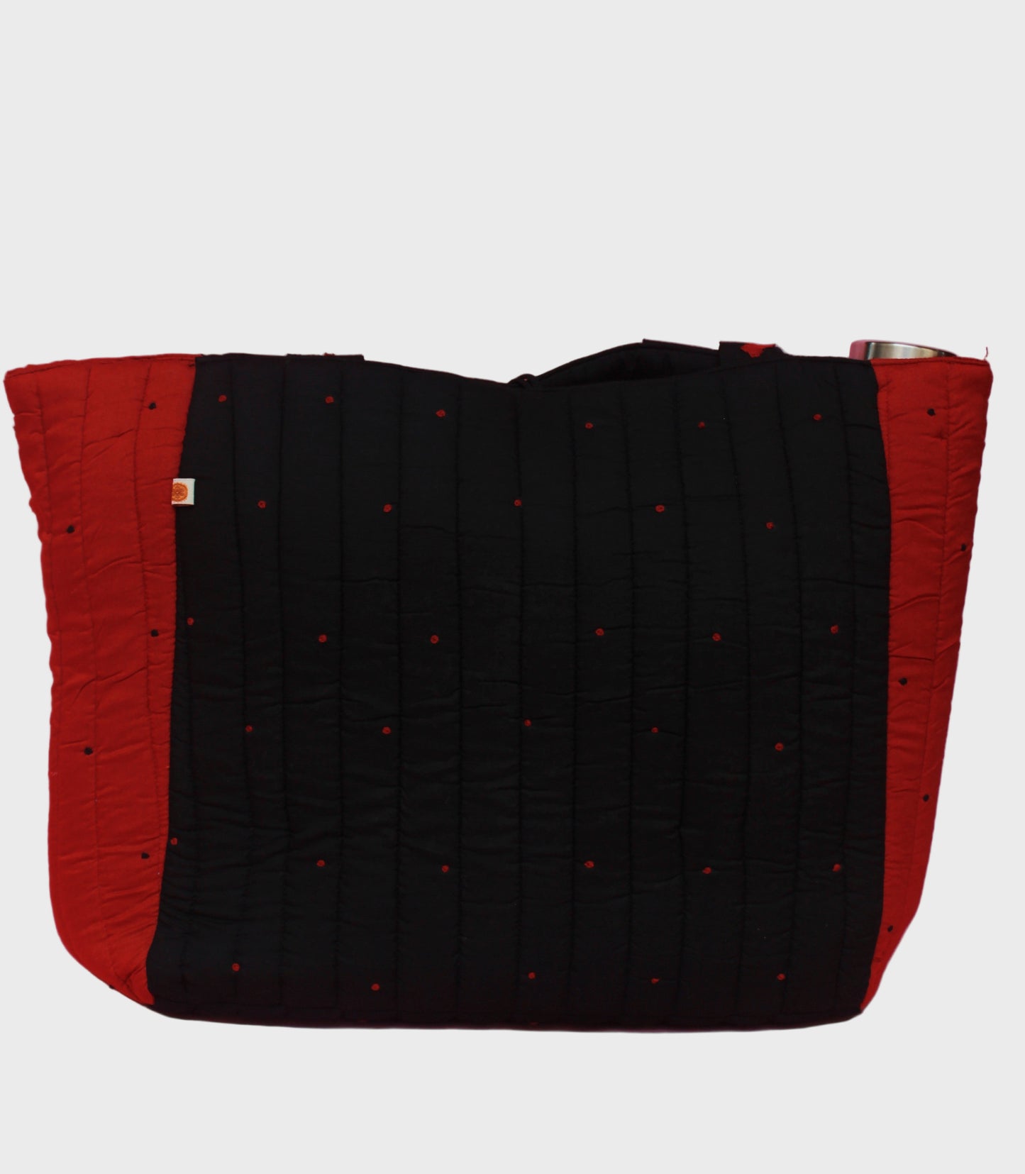 The Rustic Red & Black Tote Bag