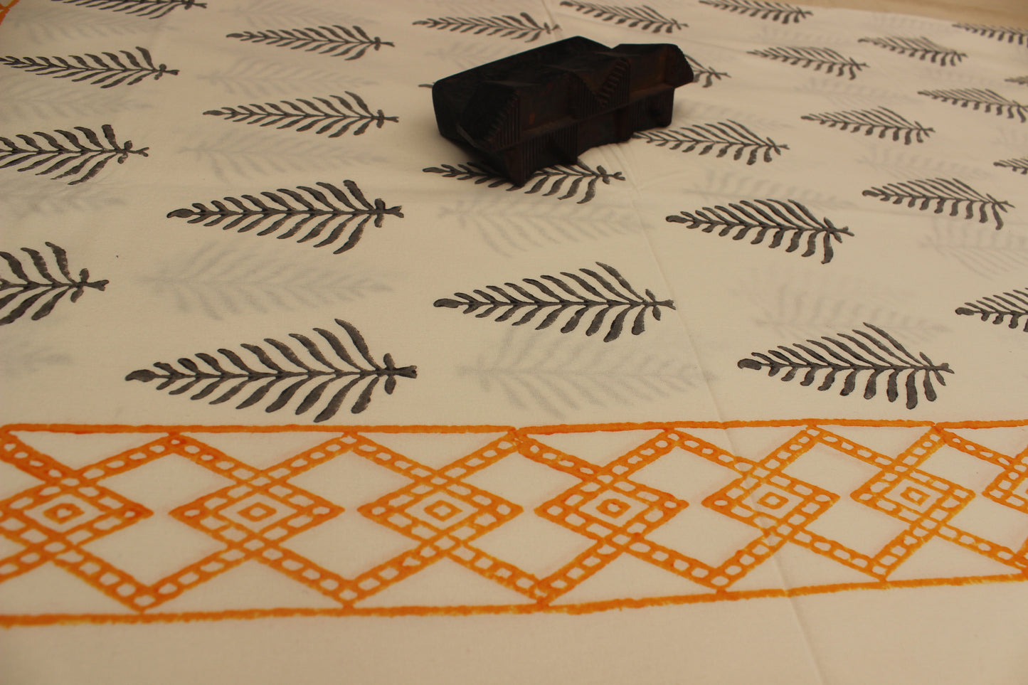 Forest Charm - Block Printed Single Bedcover