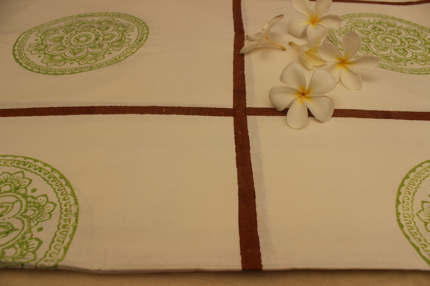 Mandala Harmony Block Printed Bedcover