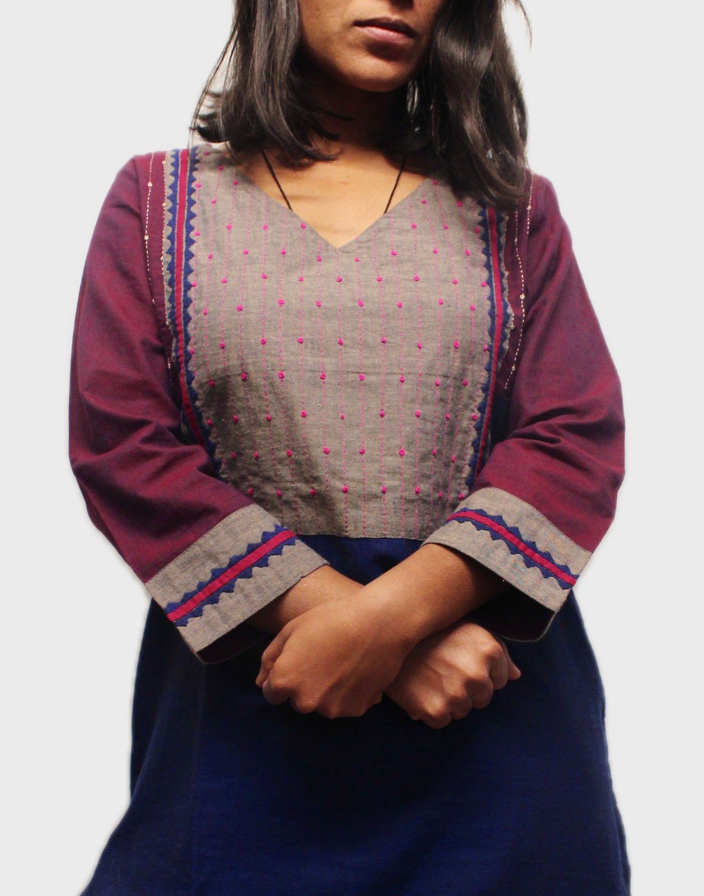 Aarohi Hand-Embroidered Cotton Kurta