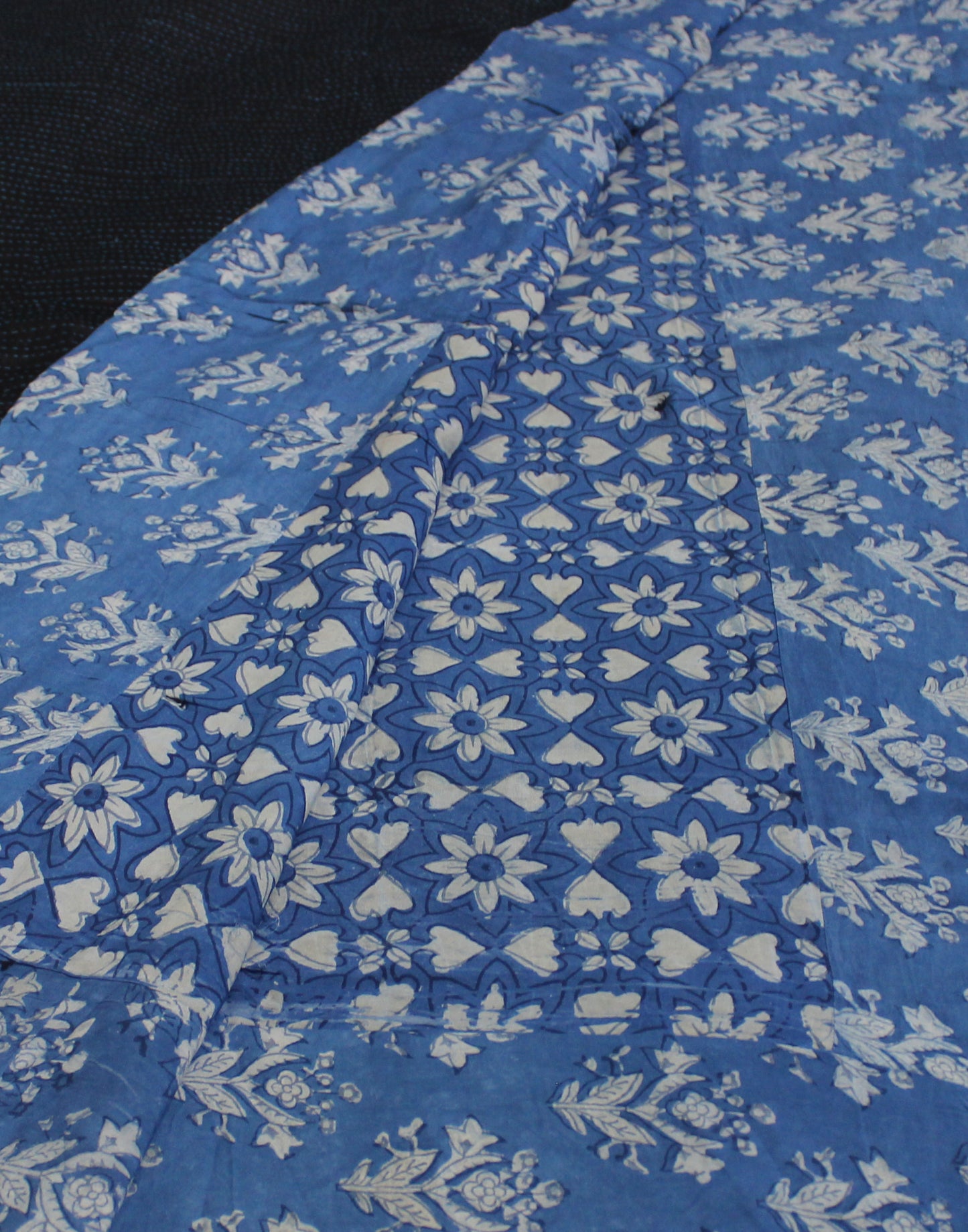 Silk Godri Patchwork Quilt - Black