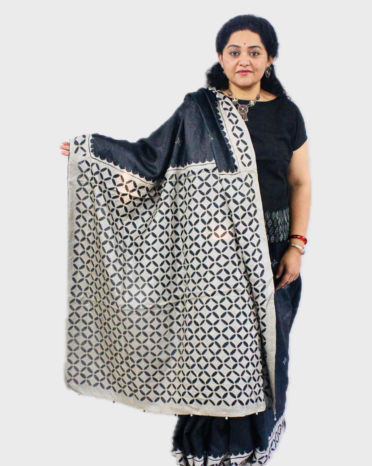 Silk Cutwork Saree