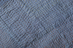 Blue Tanka Double Bed Quilt
