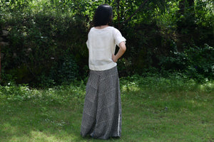 Black & White Long Skirt
