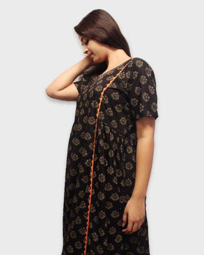 Zeba Black Kurta