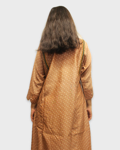 Silk Bandhani Charm Kurta