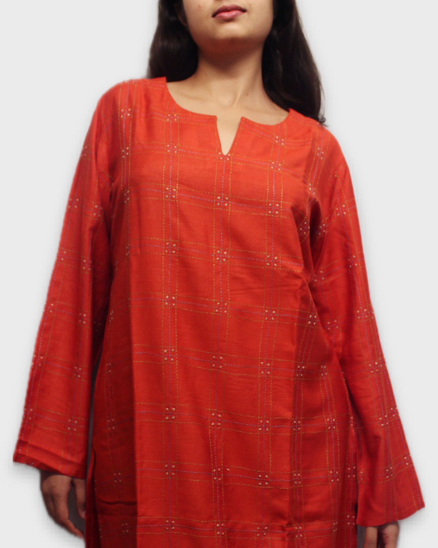 Handmade Silk Chokdi Mystique - Orange