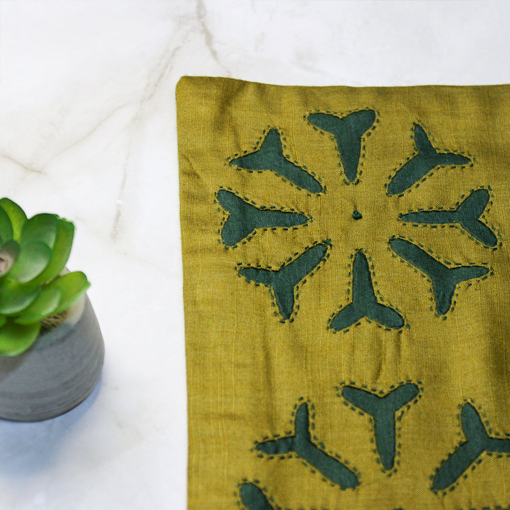 Cushion Cover Cutwork Silk - Multiple Colors