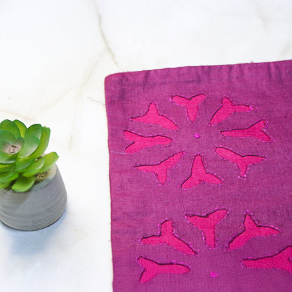 Cushion Cover Cutwork Silk - Multiple Colors