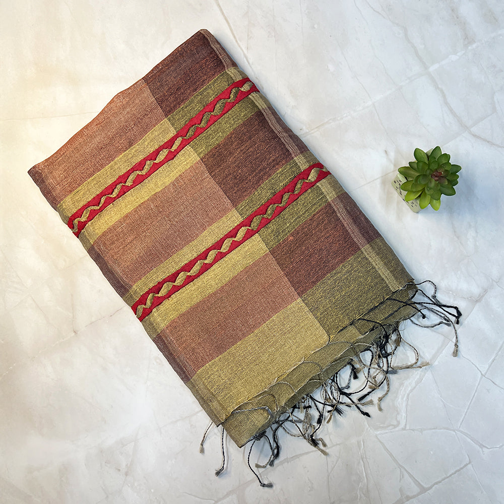 Handcrafted Tussar Weave - Applique
