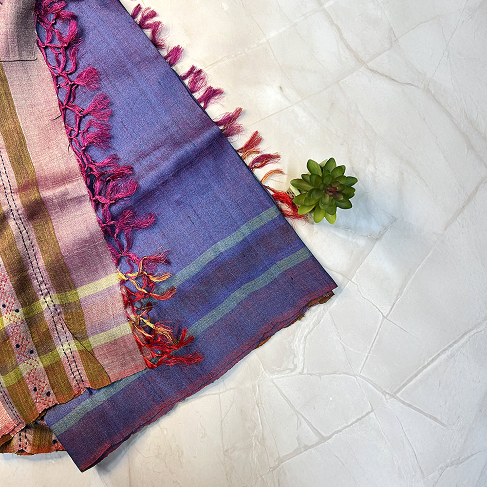 Handcrafted Tussar Weave - Applique
