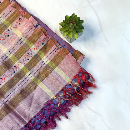 Handcrafted Tussar Weave - Tanka