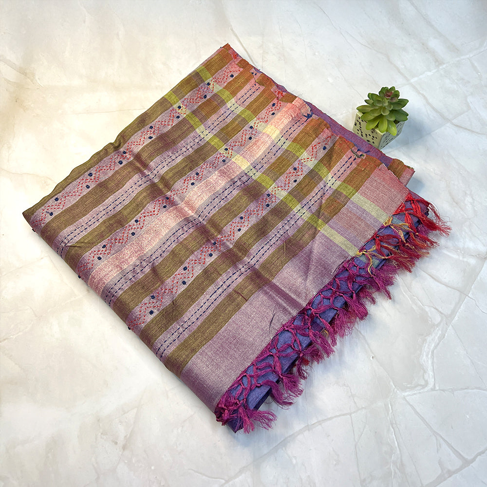 Handcrafted Tussar Weave - Tanka