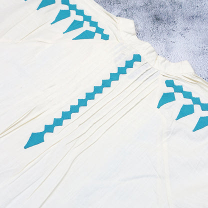 Rivaayat Pintuck Kurta - White
