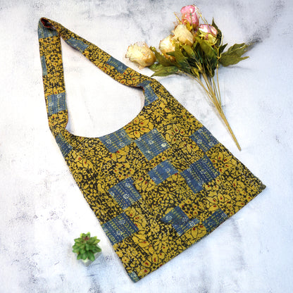Handcrafted Kantha & Patchwork Jhola Bag