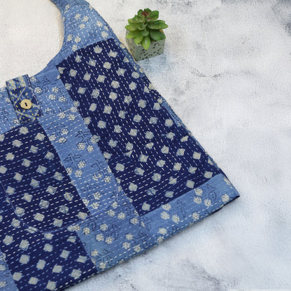 Handcrafted Kantha & Patchwork Jhola Bag