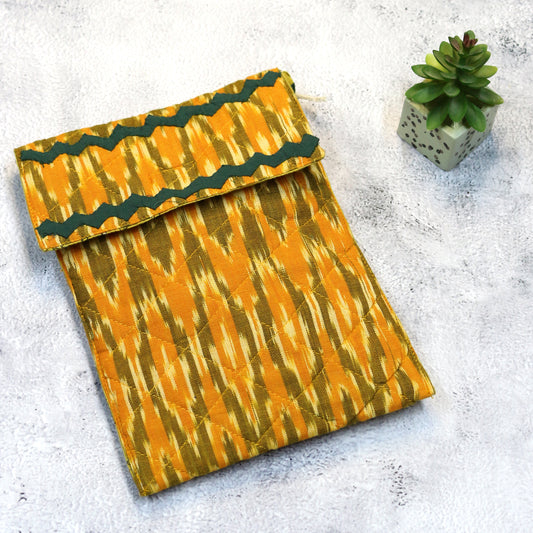 Handwoven Ikkat Sling Bag with Appliqué Work