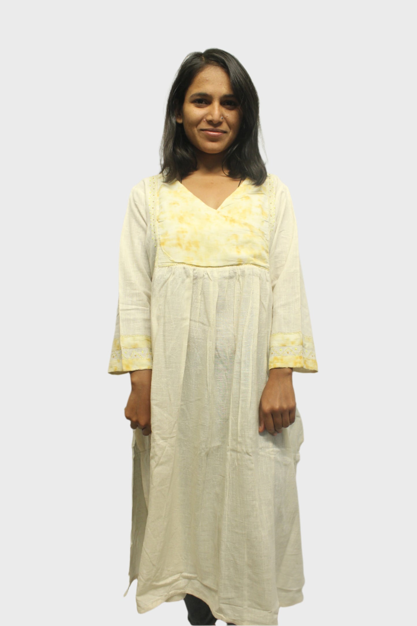 EcoPrint Elegance Cotton Kurta