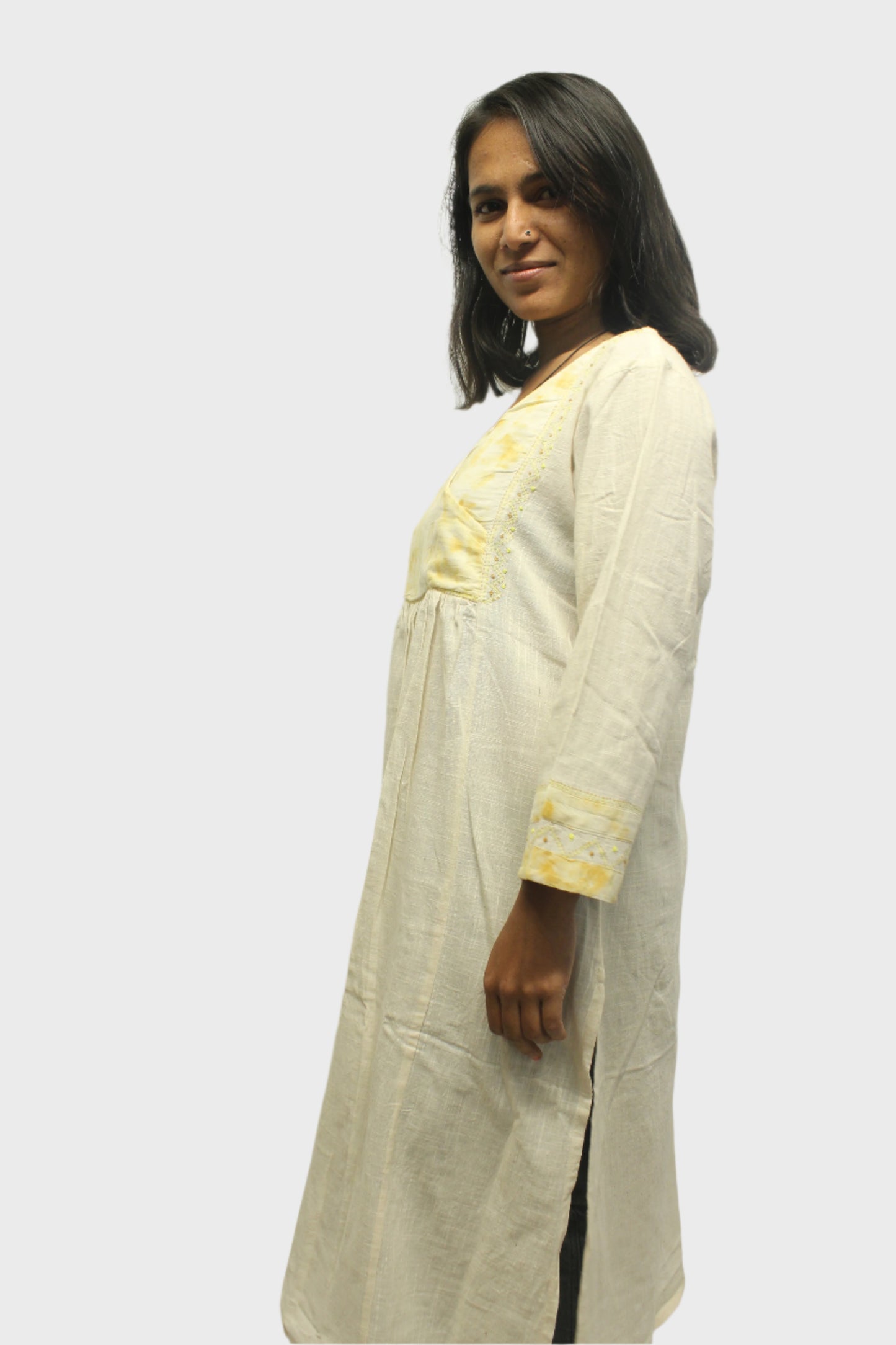 EcoPrint Elegance Cotton Kurta