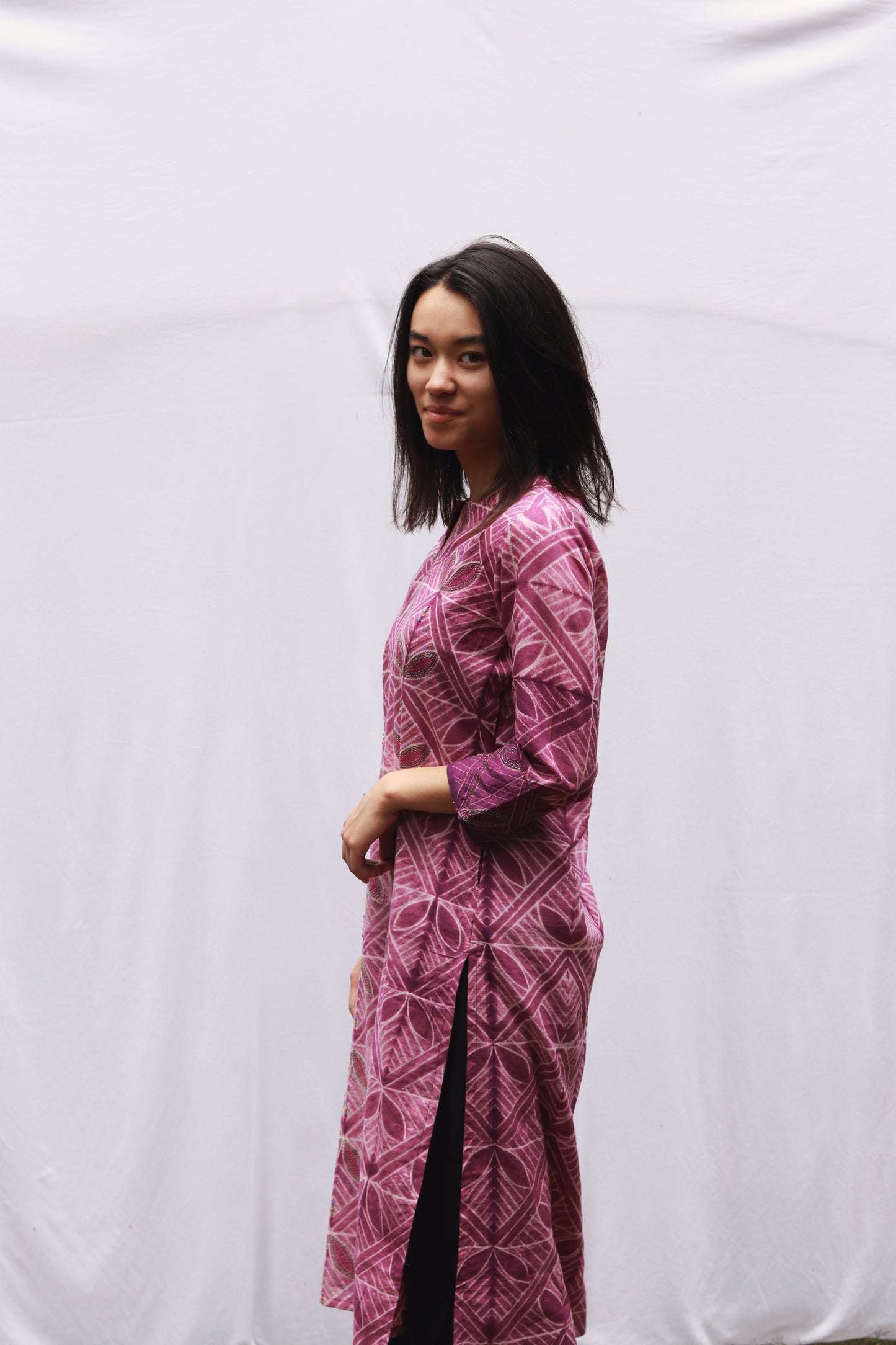 COTTON SHIBORI KURTA