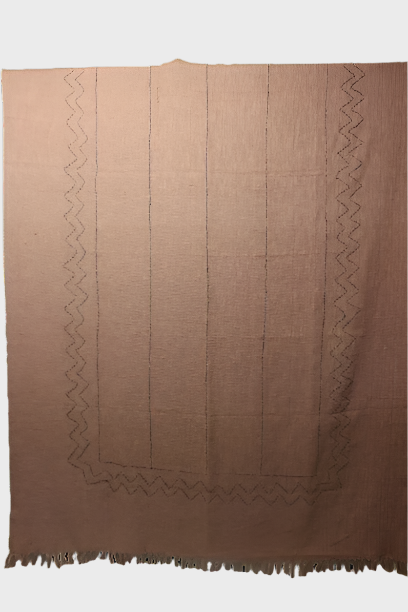 Handloom Harmony Bedcover - Antique Rose