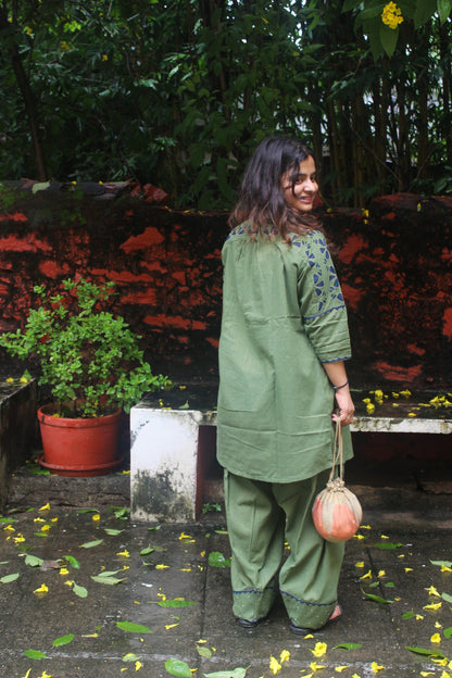 Sustainable Season Ready Co-Ord Set - Olive Green