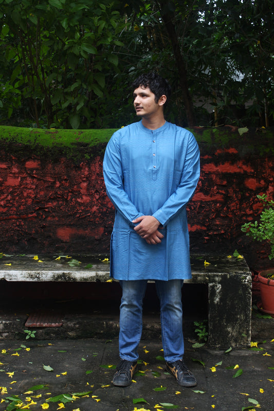 Indian Traditional Men’s Silk Kurta