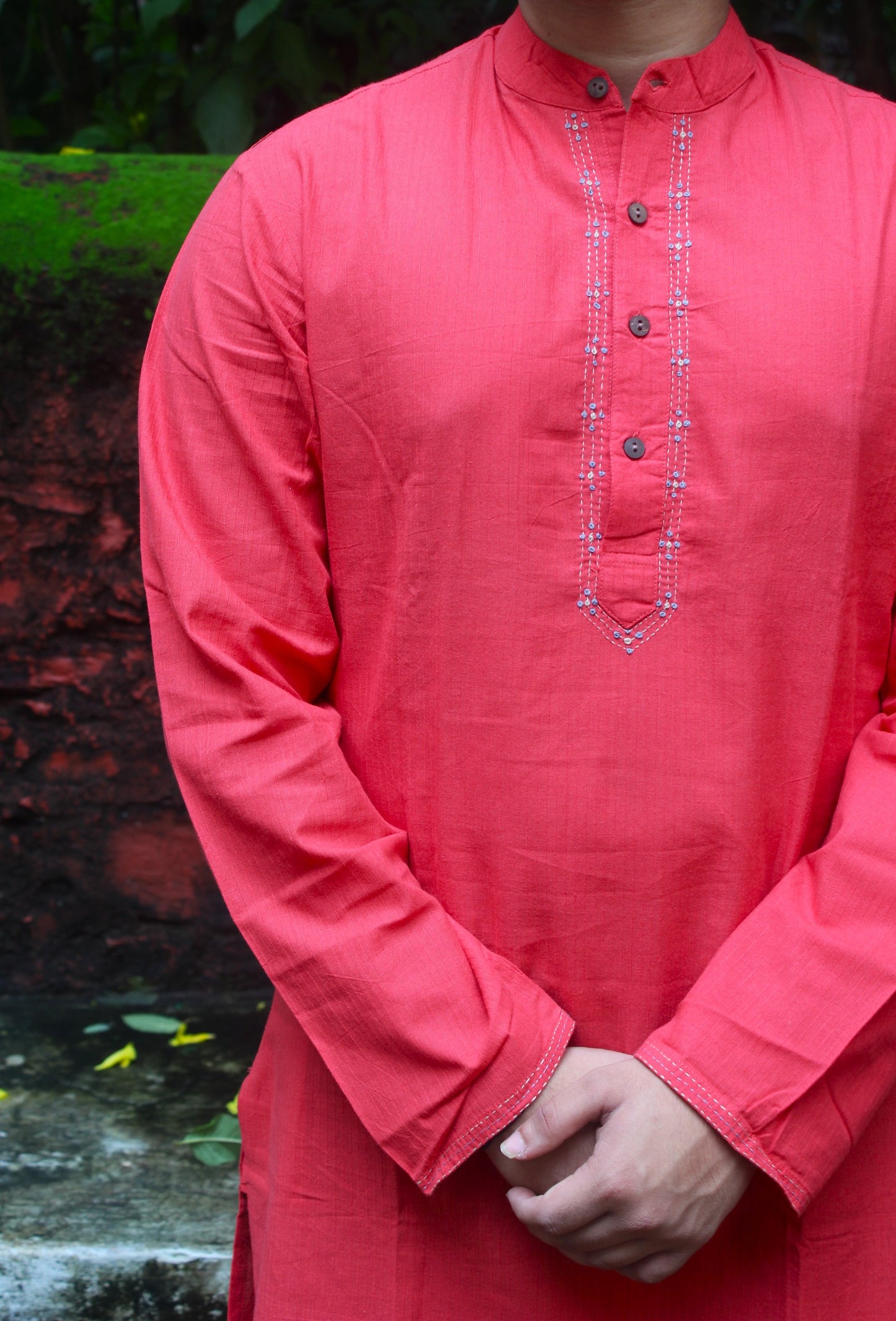 Royal Red Cotton Kurta