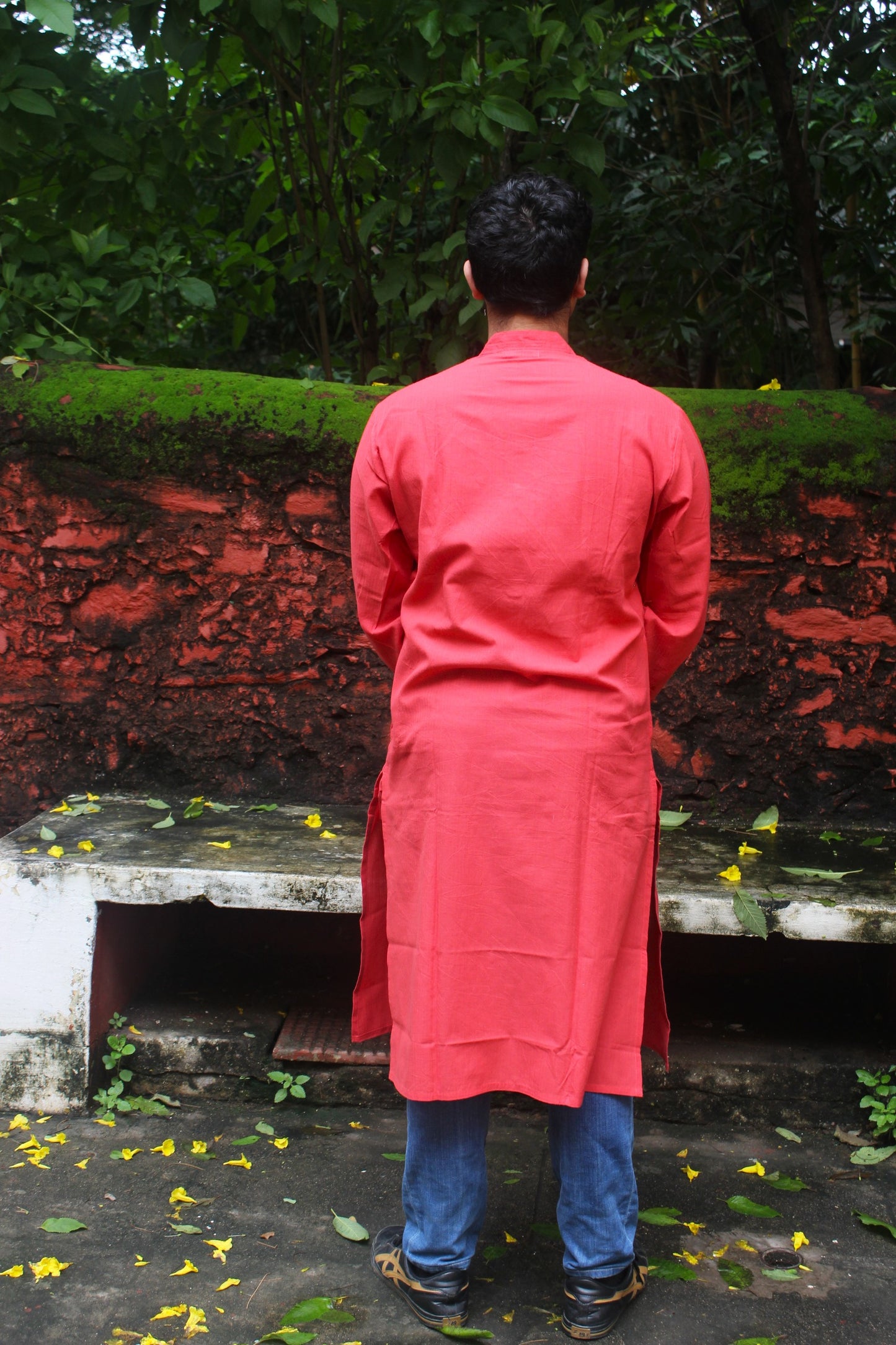Royal Red Cotton Kurta