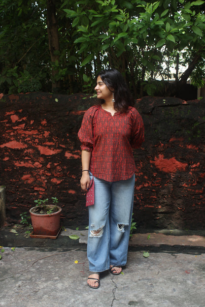 Modern Muse: Embroidered Cotton Top