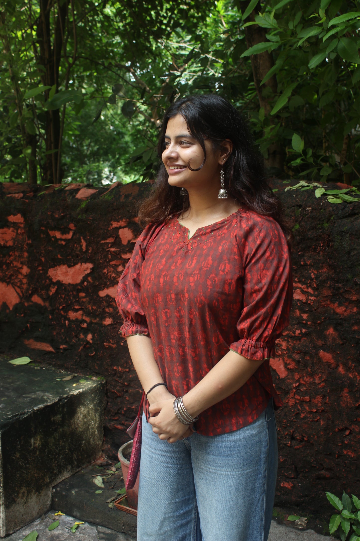 Modern Muse: Embroidered Cotton Top