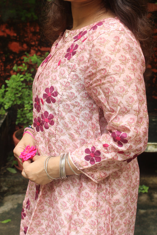 Chanderi Silk Kurta