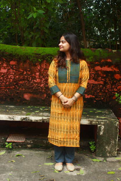 Designer Ikat Kurta for Women