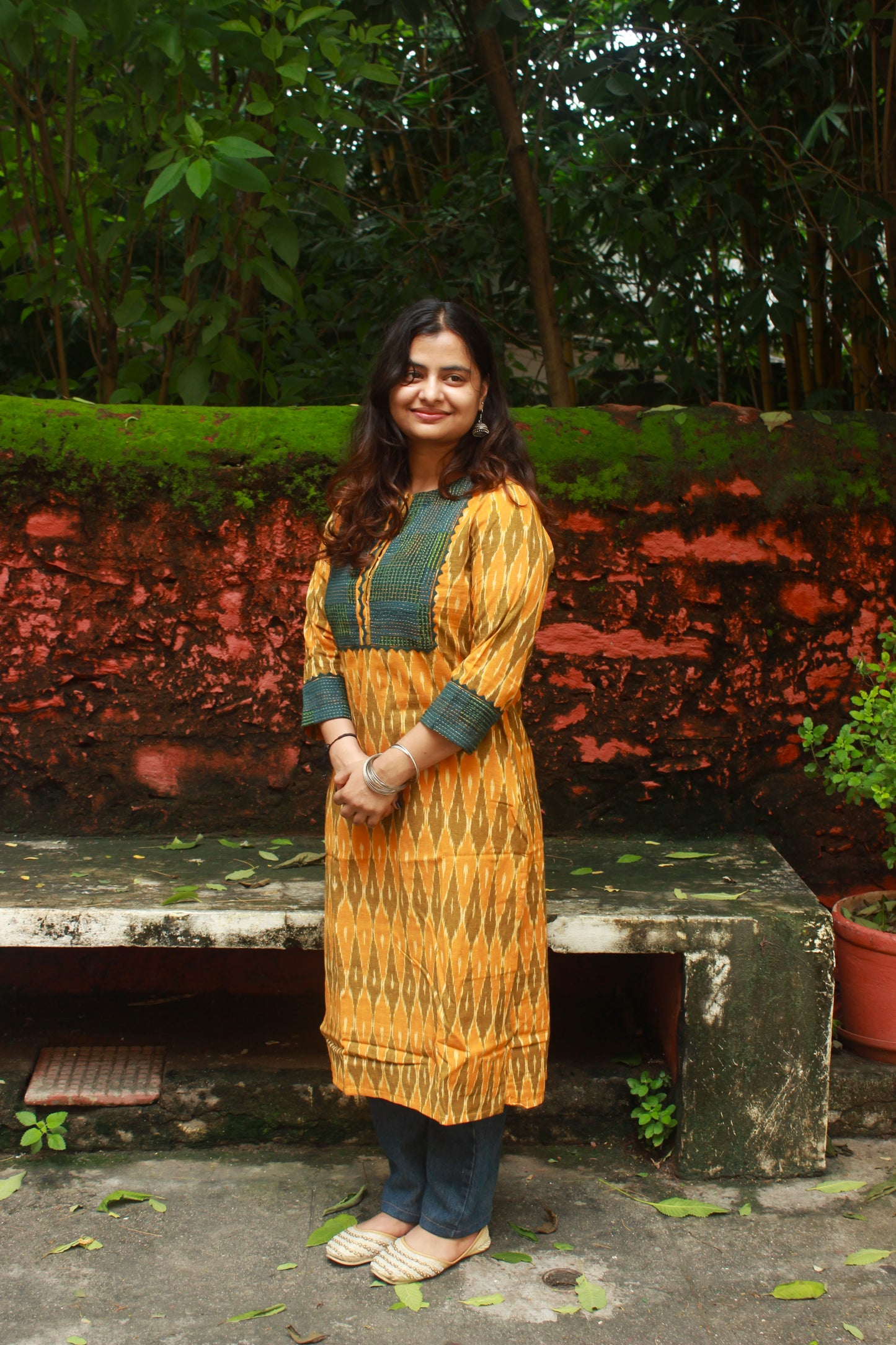 Designer Ikat Kurta for Women