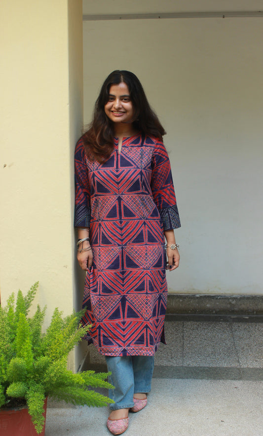 Gulzar Shibori Cotton Kurta