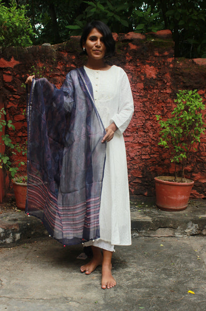 Violet Tides Kota Doriya Dupatta