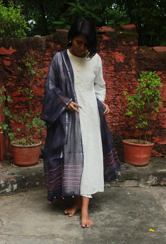 Violet Tides Kota Doriya Dupatta